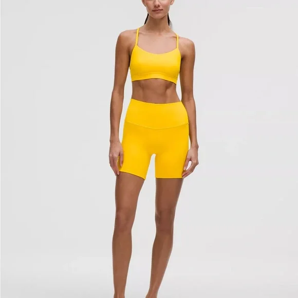 NWT lululemon Align High-Rise Short 6" Maize Yellow Size 4 - Picture 1 of 7